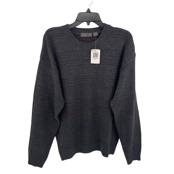 Van Heusen Sweater Men Size S Gray Chicago Friday Crew Neck Pullover Sweater NWT - Picture 1 of 5